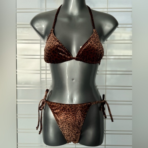NWT Kendall + Kylie leopard string bikini - Picture 1 of 5